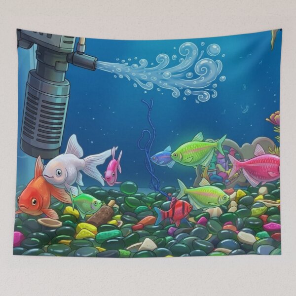Item preview, Fish Paradise in your home designed and sold by Tacbillu.