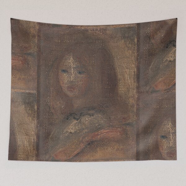 Item preview, Tete De Fillette by Pierre-Auguste Renoir: Impressionist Portrait Poster designed and sold by artofuniverse.