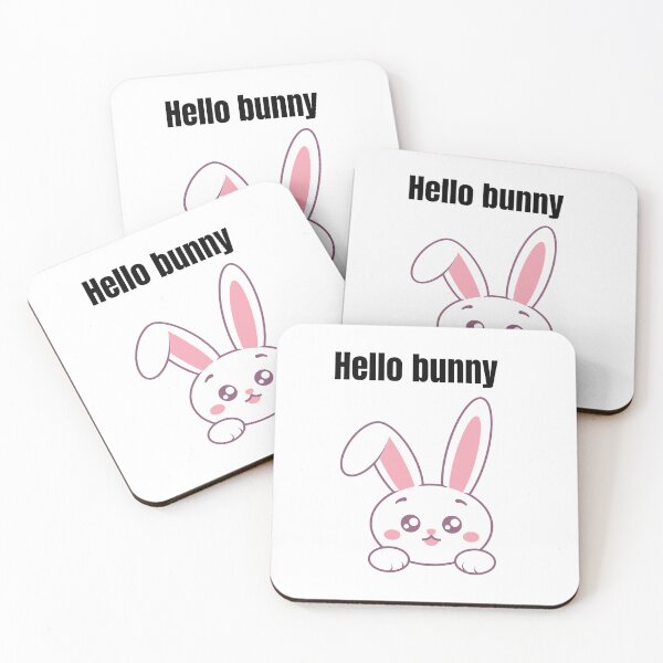 Item preview, Hello Bunny Cute Cartoon Face T-Shirt designed and sold by Saira Rizwan.