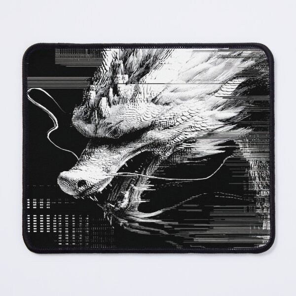 Item preview, Cyberpunk Glitch Dragon Head Digital Art designed and sold by NicolasGlowArt.