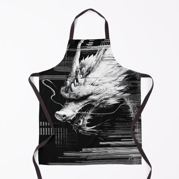 Item preview, Cyberpunk Glitch Dragon Head Digital Art designed and sold by NicolasGlowArt.
