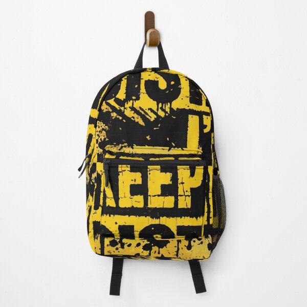 Item preview, Bold yellow and black grunge warning sign reading 'Keep Your Distance I'm Dangerous', featuring distressed stencil typography, splatter texture designed and sold by Dejbar.