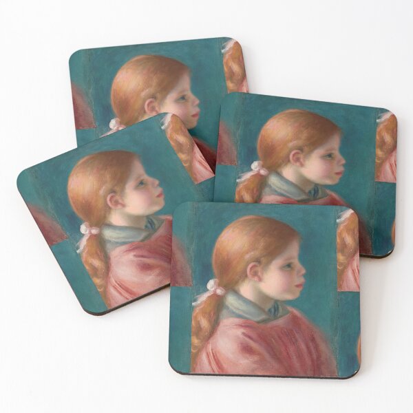 Item preview, Tete De Jeune Fille by Pierre-Auguste Renoir: Impressionist Portrait Poster designed and sold by artofuniverse.