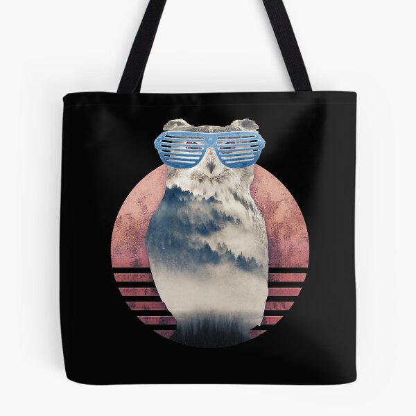 Aperçu de l'œuvre Retro Future Owl Double exposition créée et vendue par StupidHead2.