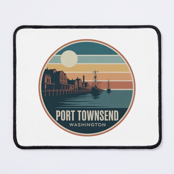Item preview, Port Townsend Washington: Nautical Sunset Waterfront Badge designed and sold by CircinusStore.