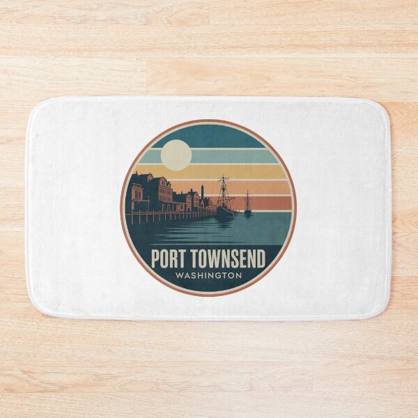 Item preview, Port Townsend Washington: Nautical Sunset Waterfront Badge designed and sold by CircinusStore.