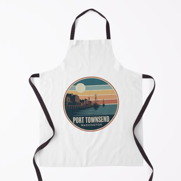 Item preview, Port Townsend Washington: Nautical Sunset Waterfront Badge designed and sold by CircinusStore.