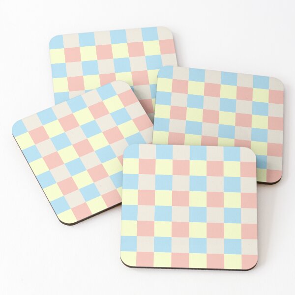 Item preview, Patrón de cuadros pastel designed and sold by The Innocent Ghost Project.