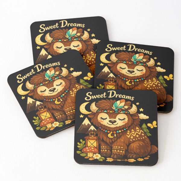 Item preview, Cute Forest Bison – Cozy Woodland Animal Illustration designed and sold by myforestfog.