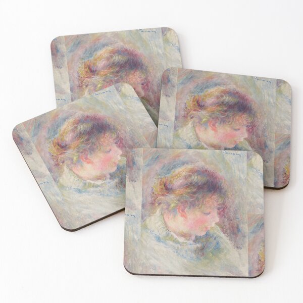 Item preview, Tete De Jeune Fille by Pierre-Auguste Renoir: Romantic Impressionist Portrait designed and sold by artofuniverse.