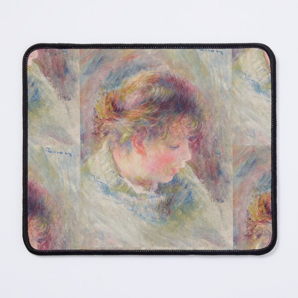 Item preview, Tete De Jeune Fille by Pierre-Auguste Renoir: Romantic Impressionist Portrait designed and sold by artofuniverse.