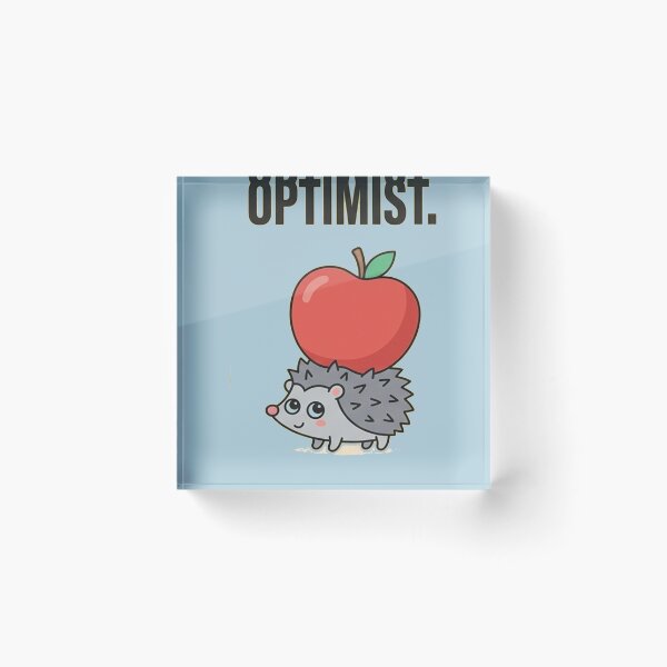 Item preview,    cute optimist hedgehog  designed and sold by  Mudikeys.