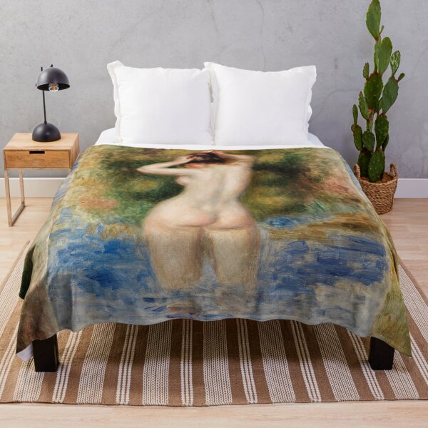 Item preview, The Bather by Pierre-Auguste Renoir: Impressionist Nude Fine Art Poster designed and sold by artofuniverse.