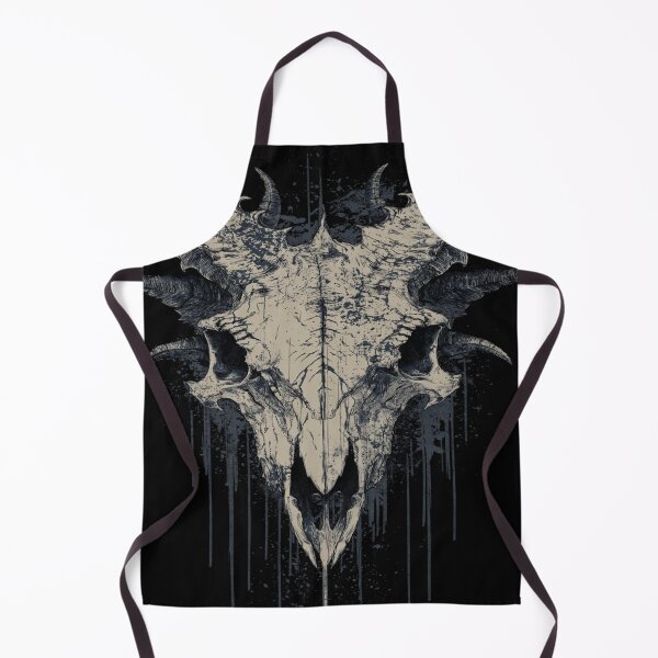 Item preview, Dark Horned Skull Grunge Art Macabre Occult designed and sold by NicolasGlowArt.