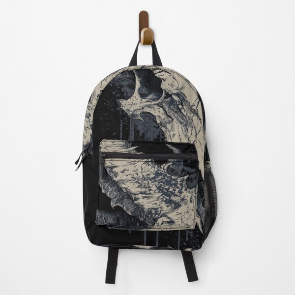 Item preview, Dark Horned Skull Grunge Art Macabre Occult designed and sold by NicolasGlowArt.