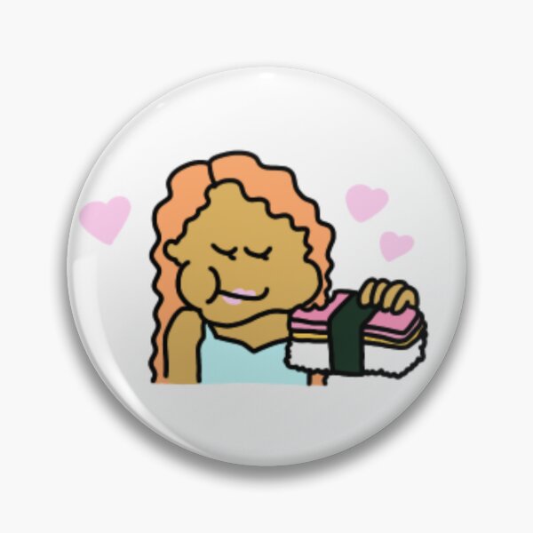 Item preview, Spam Musubi Loco Girl – Cute Hawaiian Food Cartoon Illustration designed and sold by kpeco.