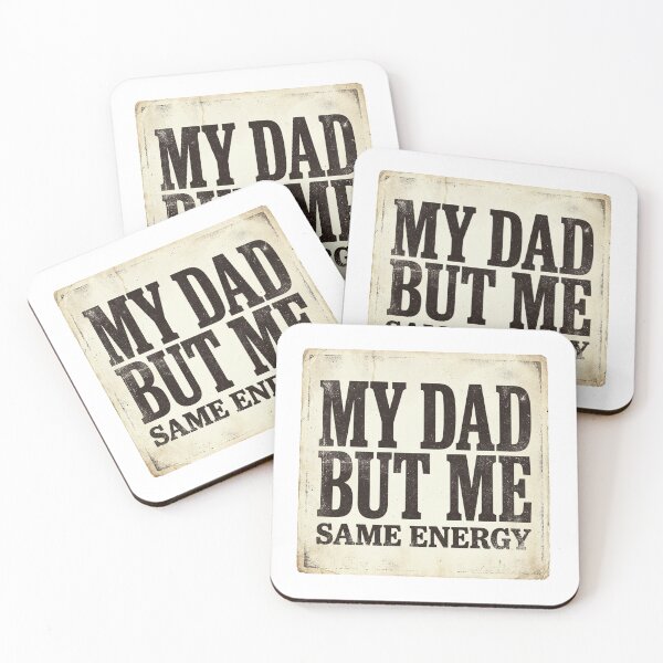 Item preview, My Dad But Me Same Energy Funny Vintage Quote Design Retro Typography Humor designed and sold by Anastasiia Yurevych.