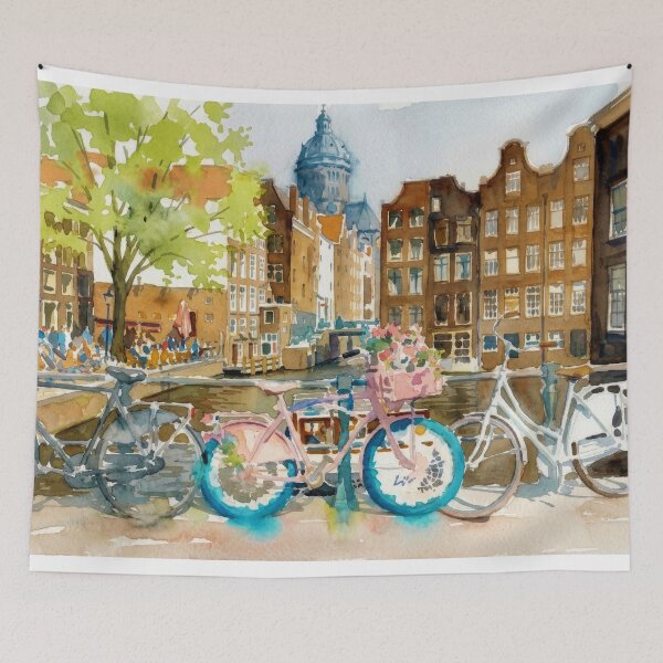 Item preview, Sunny Amsterdam Bicycles designed and sold by caracatita75.