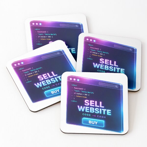 Item preview, Sell Website – Code to Cash Developer Hustle Design designed and sold by Marcite.