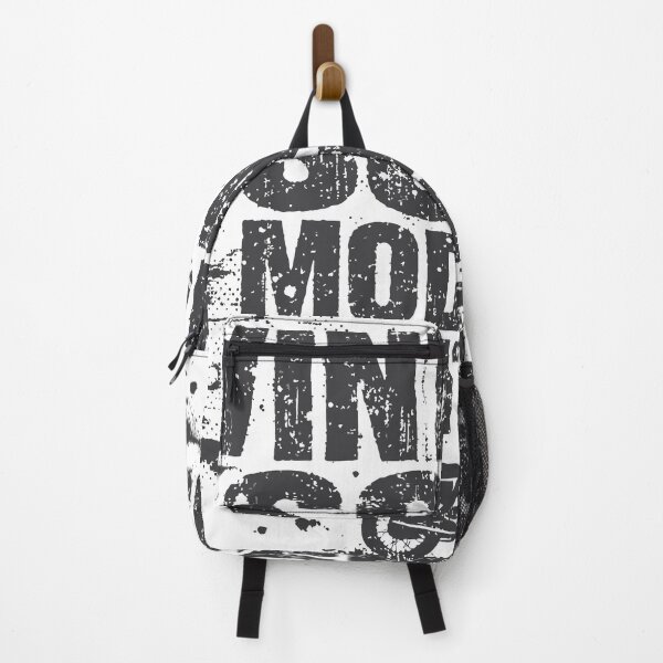 Item preview, Bold black-and-white graphic blending vintage soul and modern attitude with a distressed motorcycle silhouette, halftone texture and grunge typography designed and sold by Dejbar.