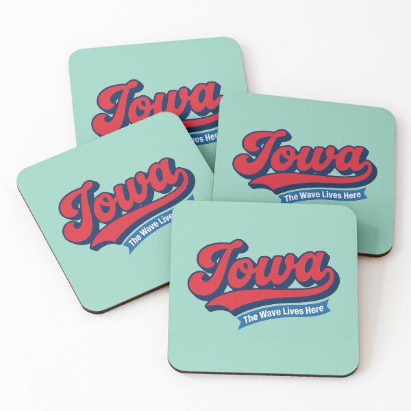 Item preview, Iowa The Wave Lives Here Retro Sports Fan Gift designed and sold by Cozy-Old-Pub.