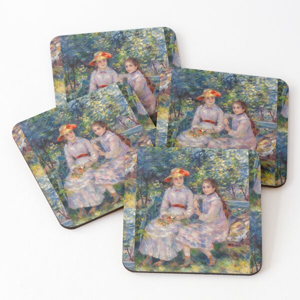Item preview, The Daughters of Durand Ruel by Pierre-Auguste Renoir: Impressionist Garden Poster designed and sold by artofuniverse.