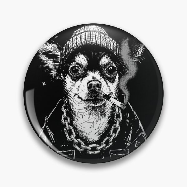 Item preview, Dog Smoking Cigarette Funny Chihuahua Mafia Meme  designed and sold by will freed18.