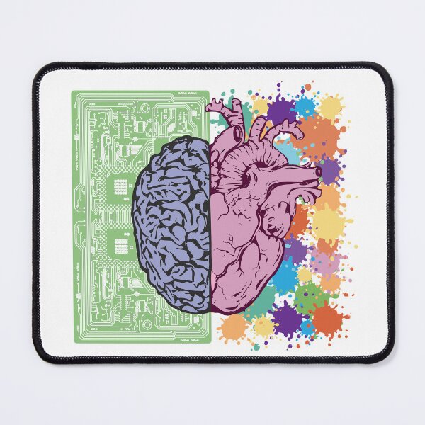 Item preview, Colorful Heart Circuit Brain Science Art Creativity Geek Gift designed and sold by CLC54.