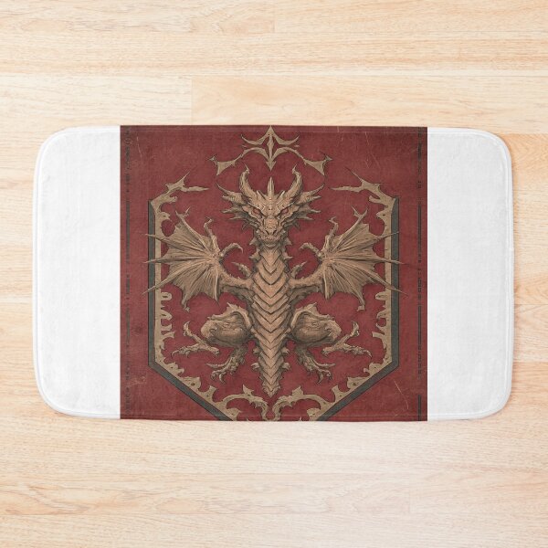 Item preview, Ancient Dragon Shield Emblem Fantasy Art designed and sold by NicolasGlowArt.