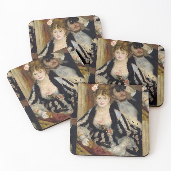 Item preview, The Theatre Box by Pierre-Auguste Renoir: Elegant Impressionist Fine Art Poster designed and sold by artofuniverse.