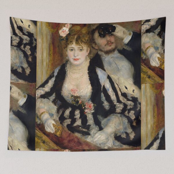 Item preview, The Theatre Box by Pierre-Auguste Renoir: Elegant Impressionist Fine Art Poster designed and sold by artofuniverse.