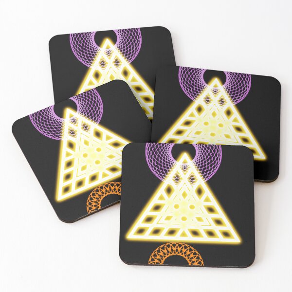 Item preview, mandala triangular de geometría sagrada designed and sold by Mudikeys.