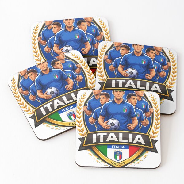 Item preview, Italian National Football Team- Azzurri Pride Illustration.  designed and sold by digitalbob60.