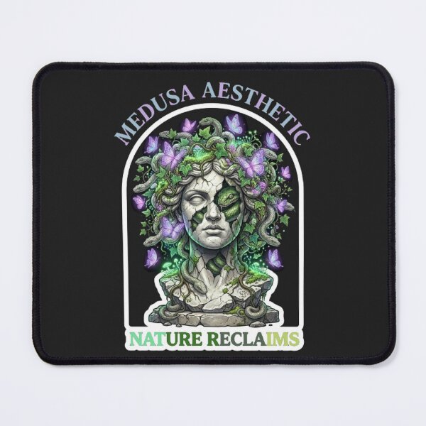 Item preview, Nature Reclaims: Medusa Aesthetic - Surreal Greek Statue & Botanical Magic designed and sold by ArtisticlyVibes.