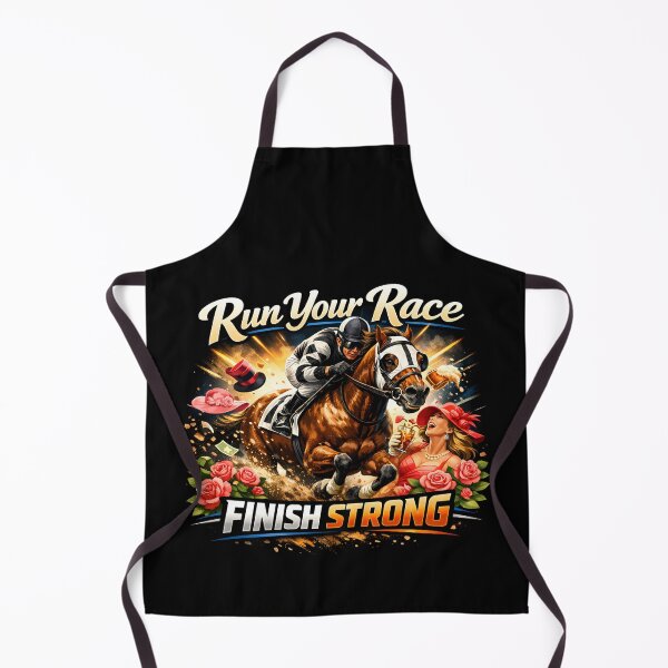 Item preview, Run Your Race Finish Strong Derby 2026 Motivation Motivational Horse designed and sold by Jokerstyle.