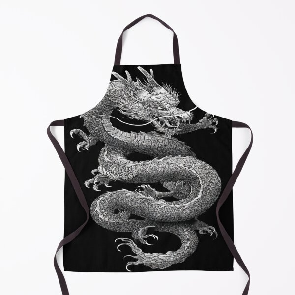 Item preview, Majestic Chinese Dragon Detailed Line Art designed and sold by NicolasGlowArt.