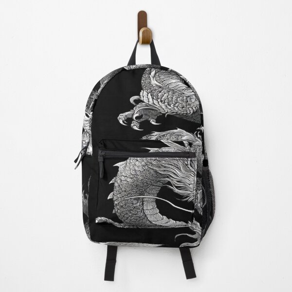 Item preview, Majestic Chinese Dragon Detailed Line Art designed and sold by NicolasGlowArt.