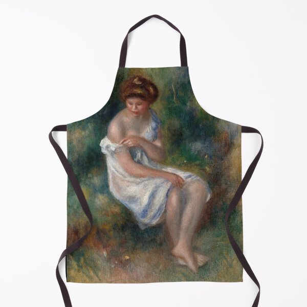 Item preview, The Bather by Pierre-Auguste Renoir: Impressionist Figurative Art Poster designed and sold by artofuniverse.