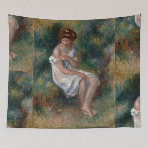 Item preview, The Bather by Pierre-Auguste Renoir: Impressionist Figurative Art Poster designed and sold by artofuniverse.