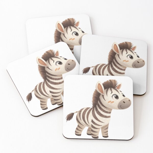 Item preview, Cute Baby Zebra Safari Nursery Wall Art designed and sold by BastiStudio.