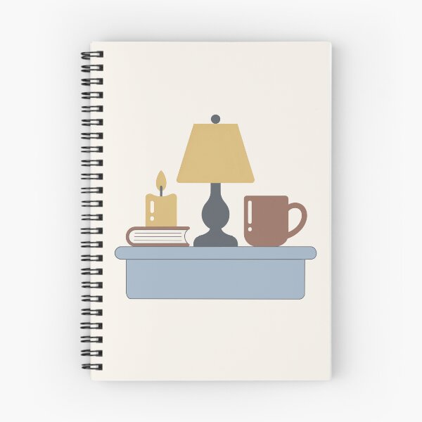 Item preview, Cozy Nightstand Reading Lamp with Book and Mug designed and sold by TrendMorphic.