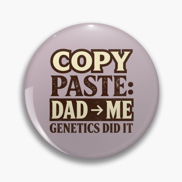 Item preview, Copy Paste Dad Me Genetics Did It Funny Vintage Retro Typography Family Humor Design designed and sold by Anastasiia Yurevych.