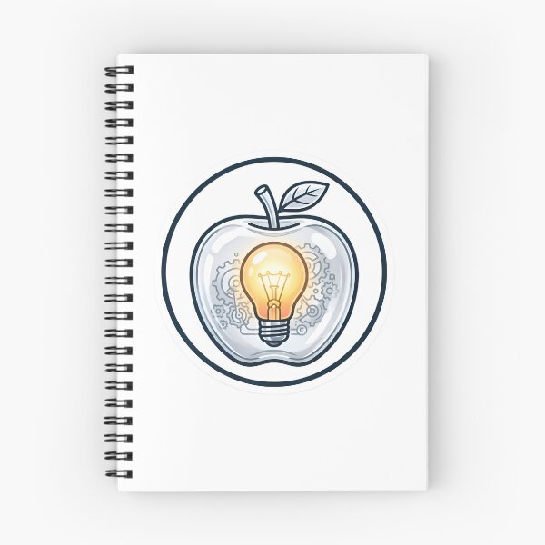 Item preview, Steampunk Apple Idea - Mechanical Gears and Light Bulb Art designed and sold by AlanyaArtX.
