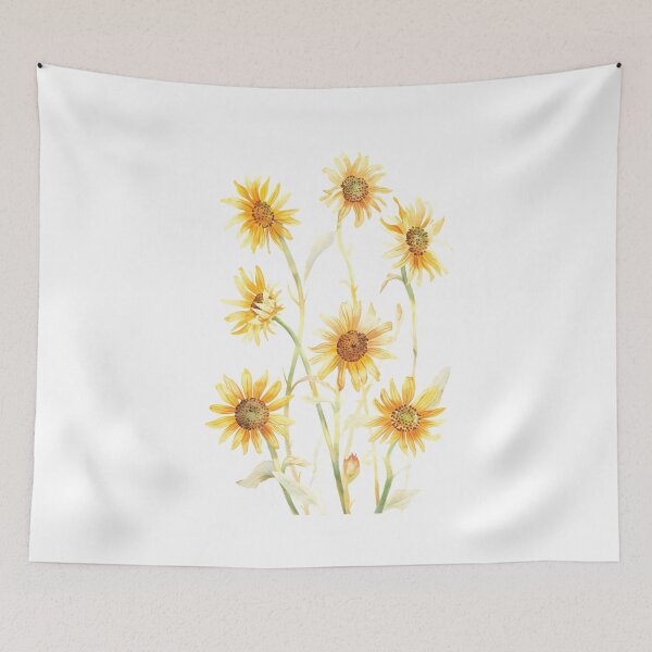Item preview, Yellow sunflowers watercolor designed and sold by uunaa.