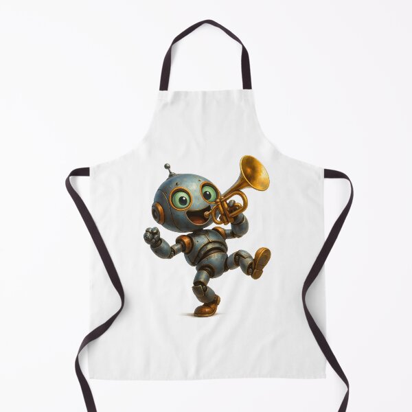 Item preview, Happy Robot Playing Trumpet designed and sold by Yomere.