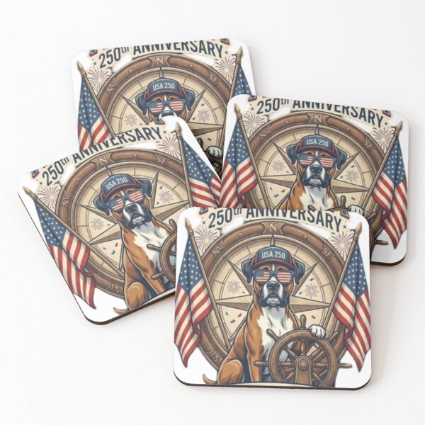 Item preview, Boxer Dog Captain America 250th Anniversary designed and sold by BSL-STORE.