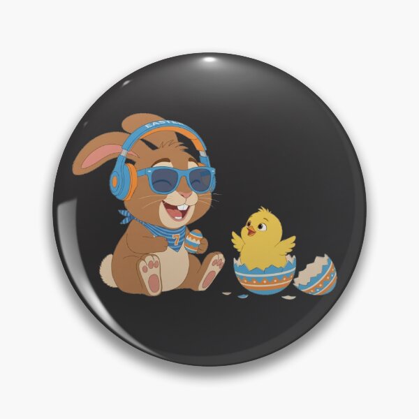 Item preview, Cool Easter Bunny No. 7 with Hatching Chick designed and sold by mirojurin by AXXISS .
