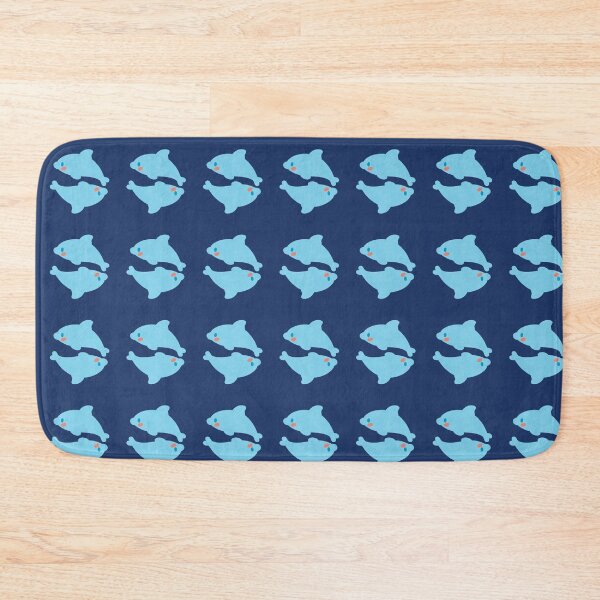 Item preview, Blue dolphins, minimalist kawaii style. designed and sold by geekmania48.