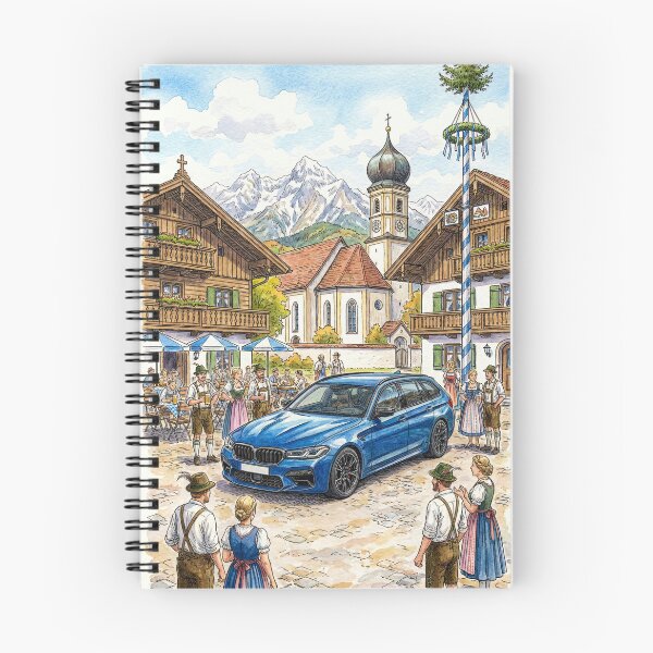 Item preview, Artistic Watercolor Of Car In The Alps designed and sold by RevUpDesign.