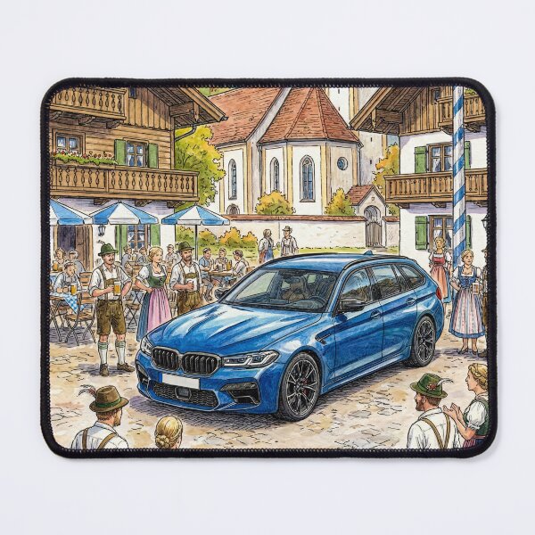 Item preview, Artistic Watercolor Of Car In The Alps designed and sold by RevUpDesign.
